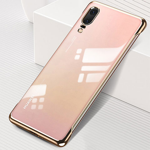 Cover Crystal Trasparente Rigida Cover S01 per Huawei P20 Oro