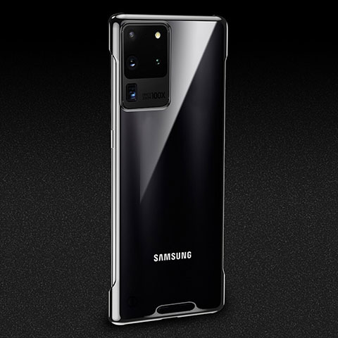 Cover Crystal Trasparente Rigida Cover S01 per Samsung Galaxy S20 Ultra 5G Nero