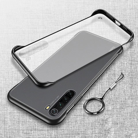 Cover Crystal Trasparente Rigida Cover S01 per Xiaomi Redmi Note 8 Nero