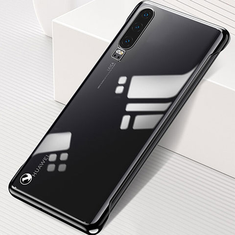 Cover Crystal Trasparente Rigida Cover S02 per Huawei P30 Nero