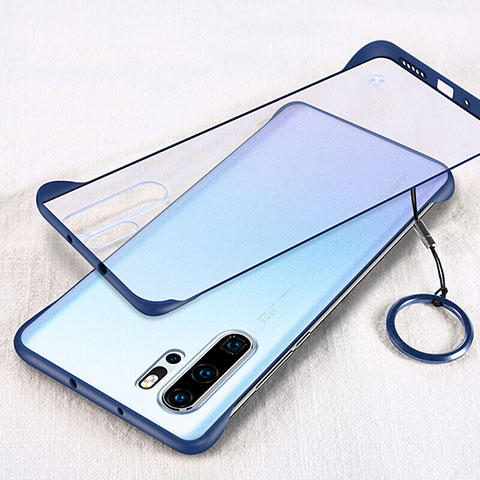 Cover Crystal Trasparente Rigida Cover S02 per Huawei P30 Pro Blu