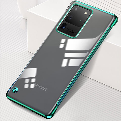 Cover Crystal Trasparente Rigida Cover S02 per Samsung Galaxy S20 Ultra 5G Verde