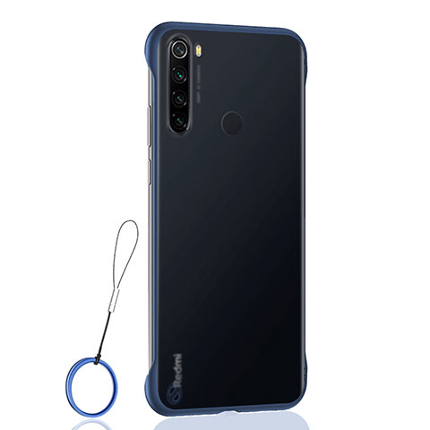 Cover Crystal Trasparente Rigida Cover S02 per Xiaomi Redmi Note 8 (2021) Blu