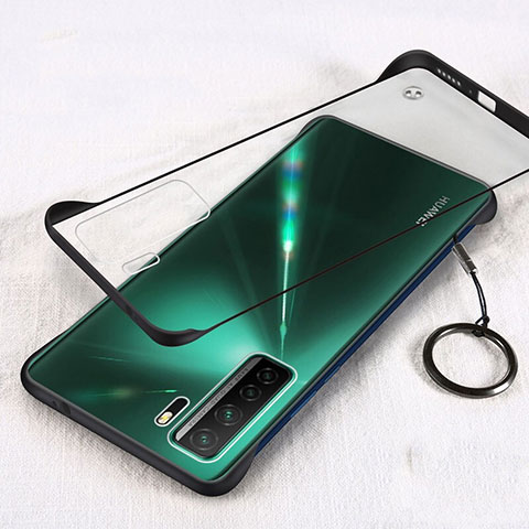 Cover Crystal Trasparente Rigida Cover S03 per Huawei Nova 7 SE 5G Nero