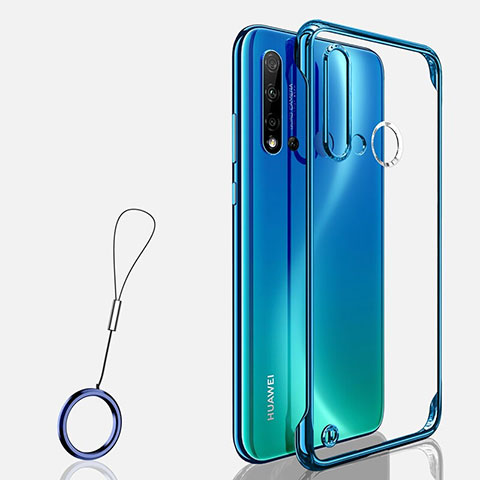 Cover Crystal Trasparente Rigida Cover S03 per Huawei P20 Lite (2019) Blu