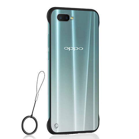 Cover Crystal Trasparente Rigida Cover S04 per Oppo RX17 Neo Nero