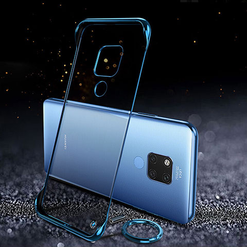 Cover Crystal Trasparente Rigida Cover S05 per Huawei Mate 20 X 5G Blu