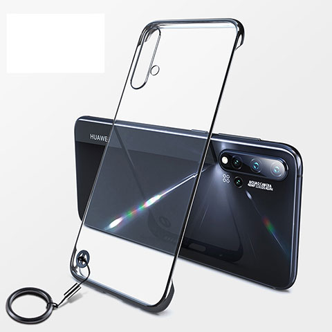 Cover Crystal Trasparente Rigida Cover S06 per Huawei Nova 5 Nero