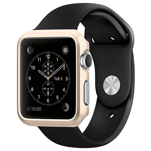 Cover Lusso Alluminio Laterale C01 per Apple iWatch 3 42mm Oro