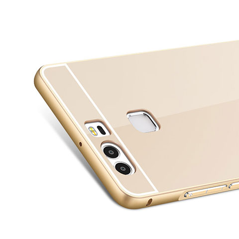 Cover Lusso Alluminio Laterale per Huawei P9 Oro