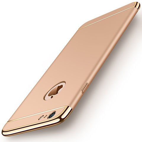 Cover Lusso Metallo Laterale e Plastica M01 per Apple iPhone 6 Plus Oro