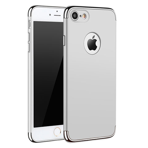 Cover Lusso Metallo Laterale e Plastica M01 per Apple iPhone 7 Bianco