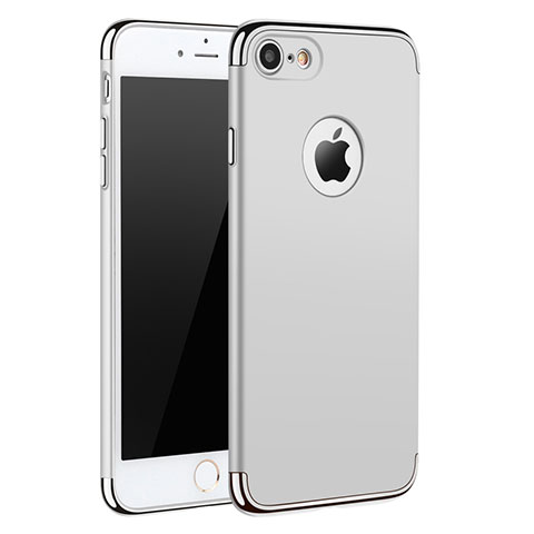 Cover Lusso Metallo Laterale e Plastica M01 per Apple iPhone 8 Bianco