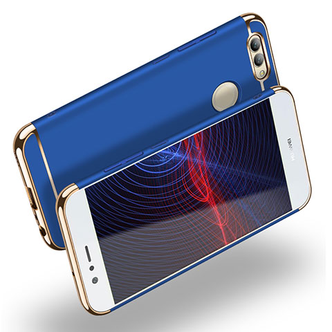 Cover Lusso Metallo Laterale e Plastica M02 per Huawei Nova 2 Blu