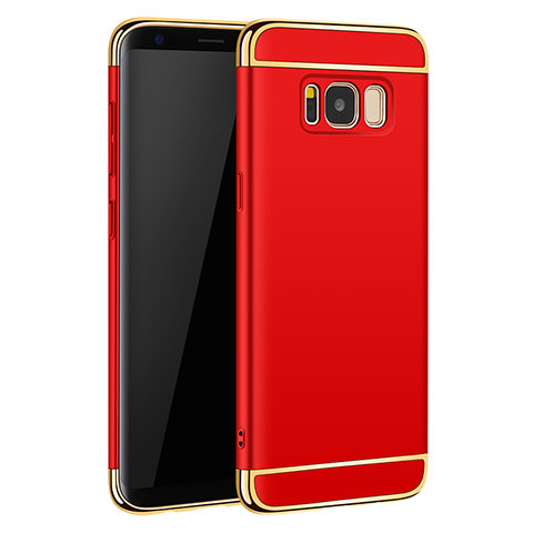 Cover Lusso Metallo Laterale e Plastica per Samsung Galaxy S8 Rosso