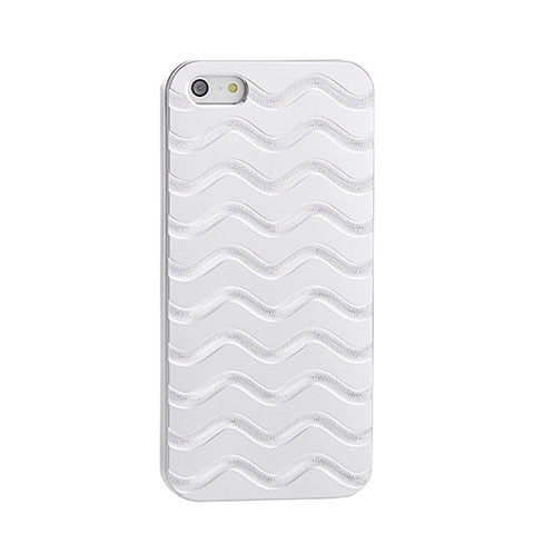 Cover Lusso Wave Alluminio per Apple iPhone 5 Argento