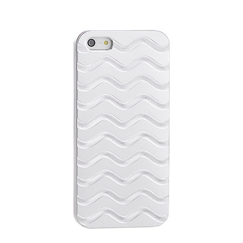 Cover Lusso Wave Alluminio per Apple iPhone SE Argento