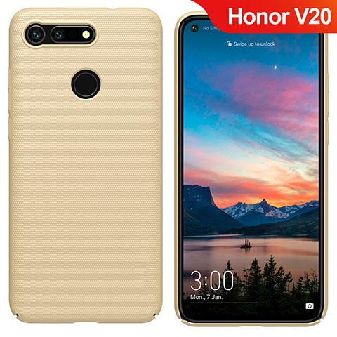 Cover Plastica Rigida Opaca M05 per Huawei Honor View 20 Oro