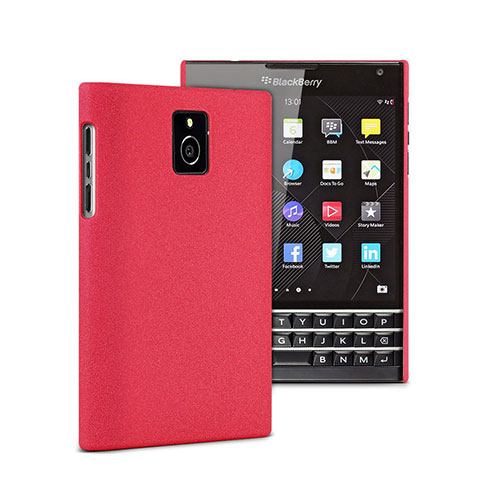 Cover Plastica Rigida Opaca per Blackberry Passport Q30 Rosso