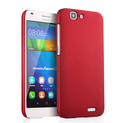 Cover Plastica Rigida Opaca per Huawei Ascend G7 Rosso