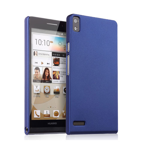 Cover Plastica Rigida Opaca per Huawei Ascend P6 Blu