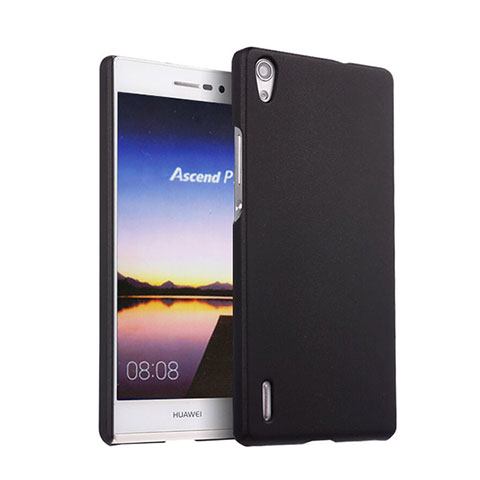 Cover Plastica Rigida Opaca per Huawei Ascend P7 Nero