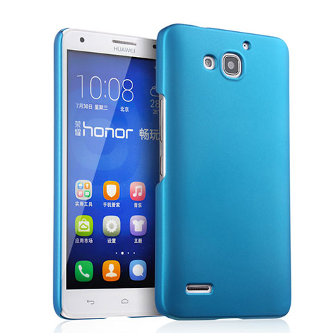 Cover Plastica Rigida Opaca per Huawei Honor 3X G750 Cielo Blu