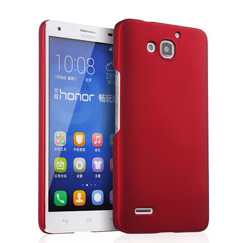 Cover Plastica Rigida Opaca per Huawei Honor 3X G750 Rosso