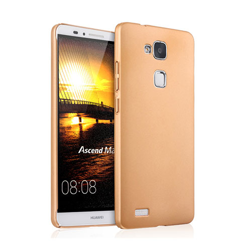 Cover Plastica Rigida Opaca per Huawei Mate 7 Oro