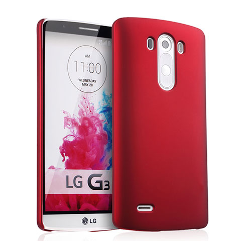 Cover Plastica Rigida Opaca per LG G3 Rosso