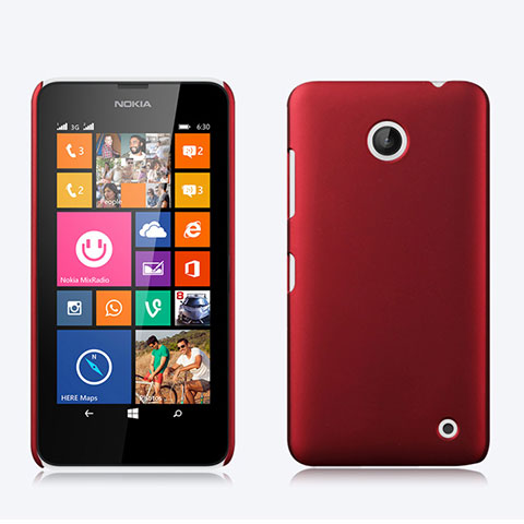 Cover Plastica Rigida Opaca per Nokia Lumia 635 Rosso