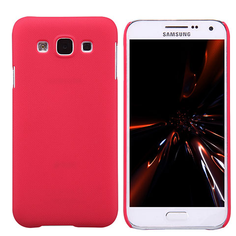 Cover Plastica Rigida Opaca per Samsung Galaxy E5 SM-E500F E500H Rosso