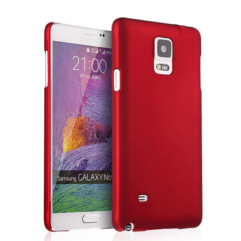 Cover Plastica Rigida Opaca per Samsung Galaxy Note 4 Duos N9100 Dual SIM Rosso