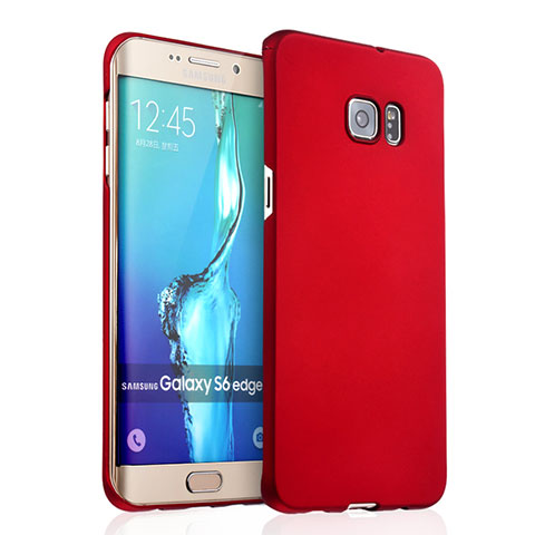 Cover Plastica Rigida Opaca per Samsung Galaxy S6 Edge+ Plus SM-G928F Rosso