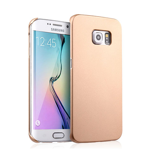 Cover Plastica Rigida Opaca per Samsung Galaxy S6 Edge SM-G925 Oro