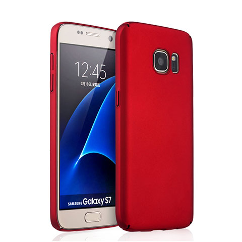 Cover Plastica Rigida Opaca per Samsung Galaxy S7 G930F G930FD Rosso