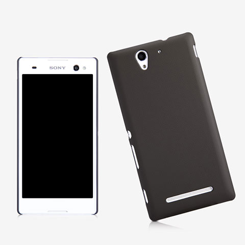 Cover Plastica Rigida Opaca per Sony Xperia C3 Nero