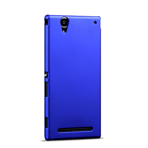 Cover Plastica Rigida Opaca per Sony Xperia T2 Ultra Dual Blu