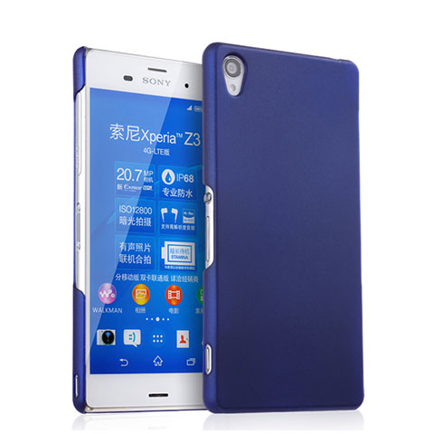 Cover Plastica Rigida Opaca per Sony Xperia Z3 Blu