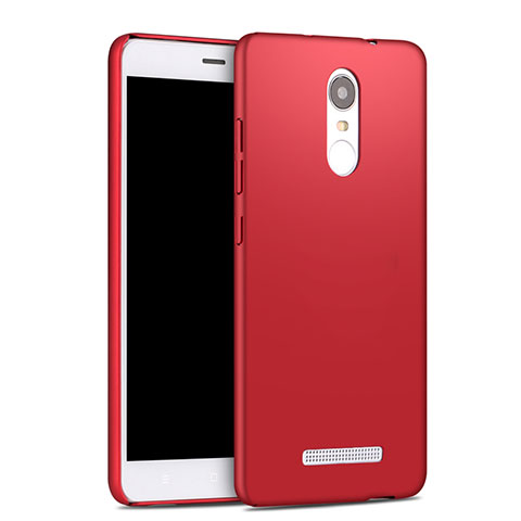 Cover Plastica Rigida Opaca per Xiaomi Redmi Note 3 MediaTek Rosso