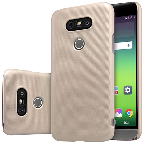 Cover Plastica Rigida Opaca R01 per LG G5 Oro