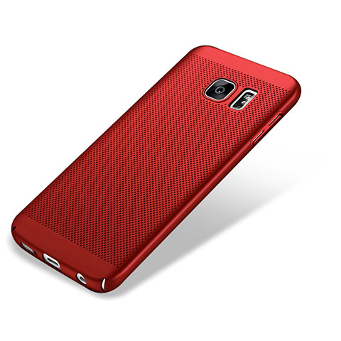 Cover Plastica Rigida Perforato M01 per Samsung Galaxy S7 Edge G935F Rosso