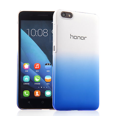 Cover Plastica Trasparente Rigida Sfumato per Huawei Honor 4X Blu