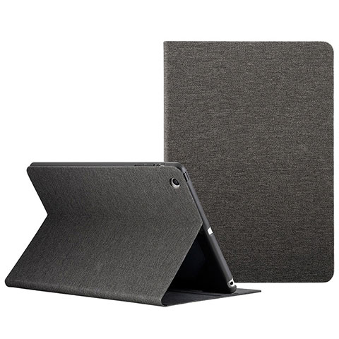 Cover Portafoglio In Pelle con Supporto L01 per Apple iPad Mini Nero
