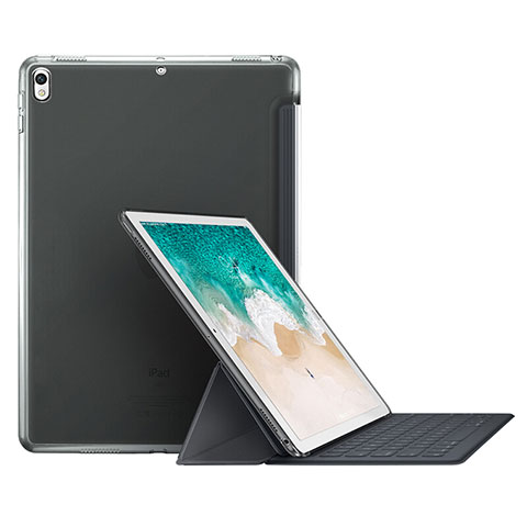 Cover Portafoglio In Pelle con Supporto L01 per Apple iPad Pro 10.5 Grigio