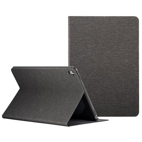 Cover Portafoglio In Pelle con Supporto L01 per Apple iPad Pro 9.7 Nero