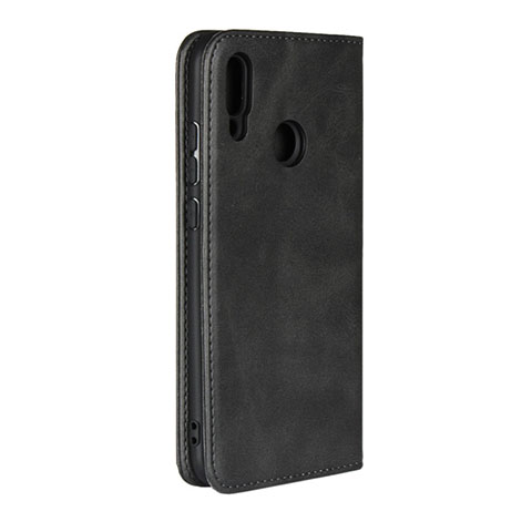 Cover Portafoglio In Pelle con Supporto L03 per Huawei Honor 10 Lite Nero