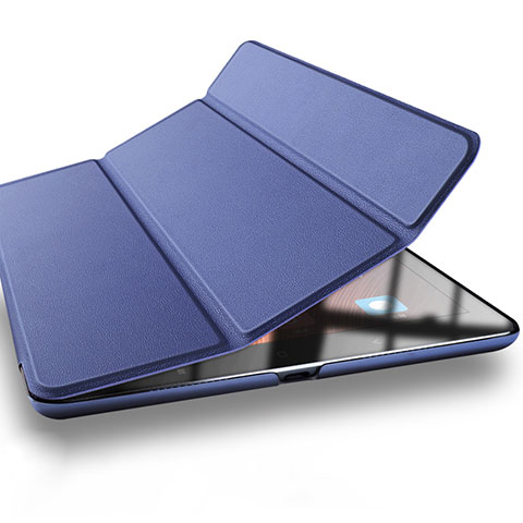 Cover Portafoglio In Pelle con Supporto L03 per Xiaomi Mi Pad 2 Blu