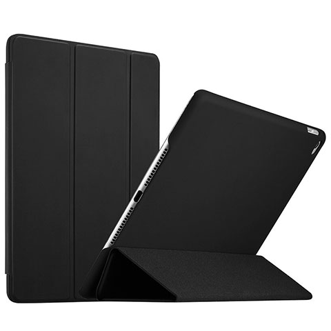 Cover Portafoglio In Pelle con Supporto L08 per Apple iPad Mini 4 Nero