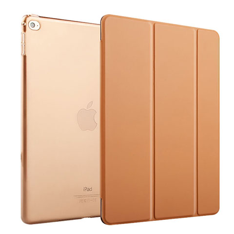 Cover Portafoglio In Pelle con Supporto per Apple iPad Mini 4 Marrone